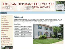 Tablet Screenshot of heismaneyecare.com